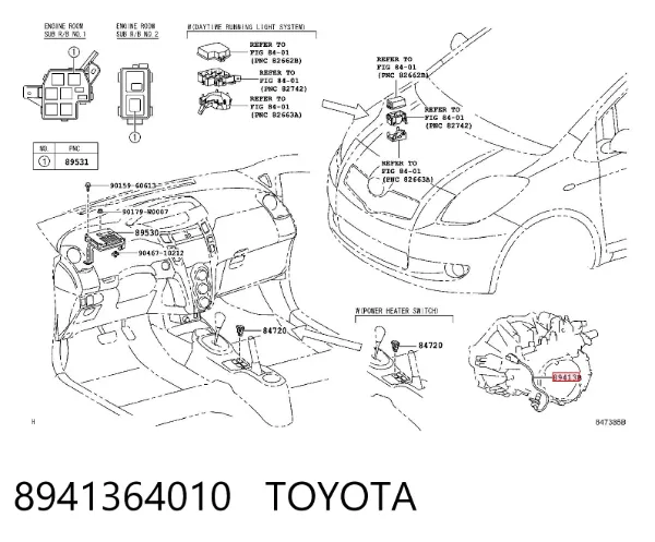 Czujnik prędkości 8941364010 Toyota