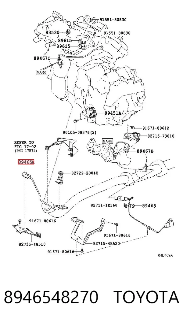 Sonda lambda, czujnik tlenu 8946548270 Toyota