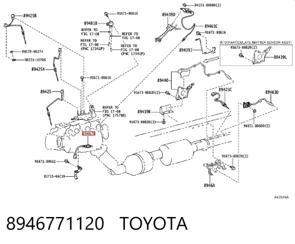 Sonda lambda czujnik tlenu przed katalizatorem 8946771120 Toyota