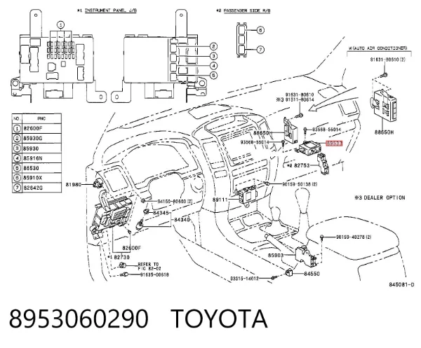 Moduł sterowania (ECU) napędem na wszystkie koła 8953060290 Toyota