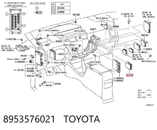  8953576021 Toyota