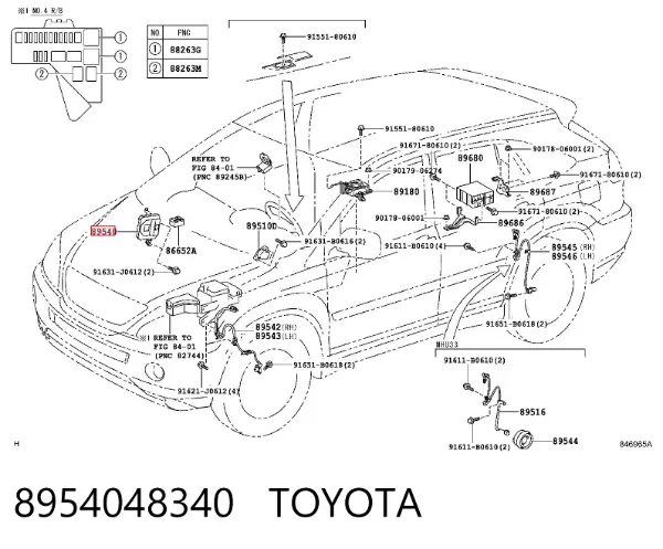 Sterownik ABS 8954048340 Toyota