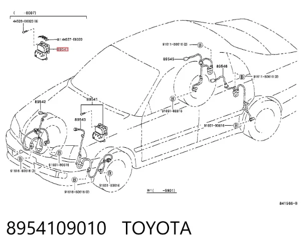 Sterownik ABS  hydrauliczny 8954109010 Toyota