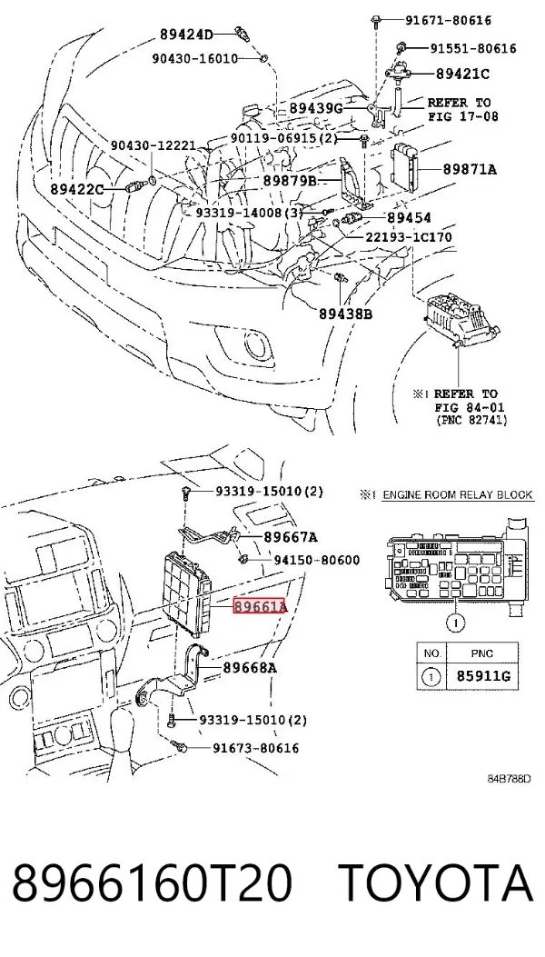 Sterownik silnika 8966160T20 Toyota