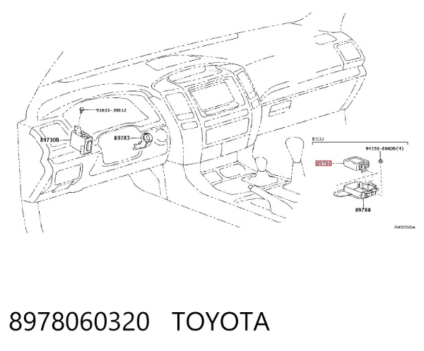 Sterownik zamka centralnego 8978060320 Toyota