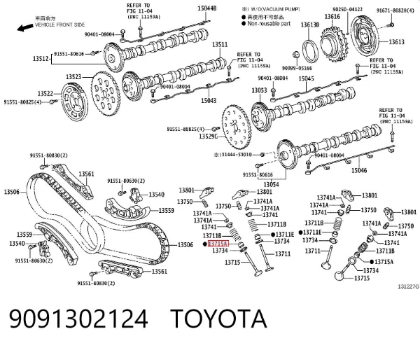 Uszczelniacz zaworu dolotowego/wylotowego Toyota Avensis III