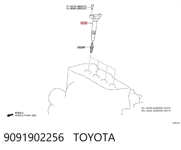 Cewka zapłonowa 9091902256 Toyota