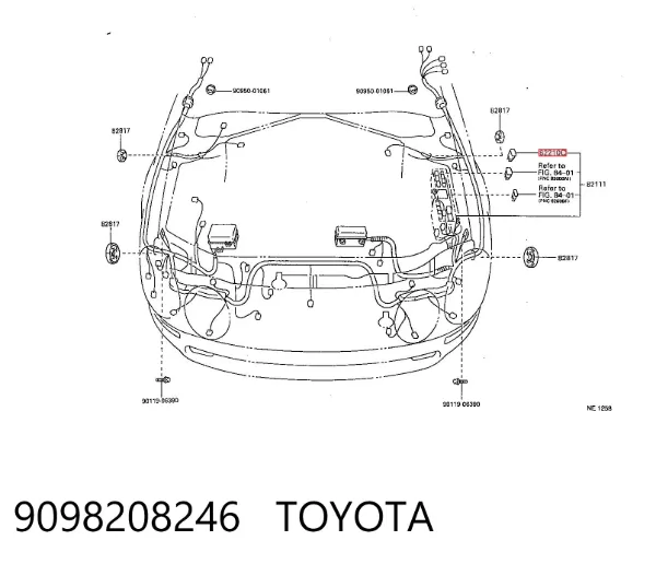 Bezpiecznik 9098208246 Toyota