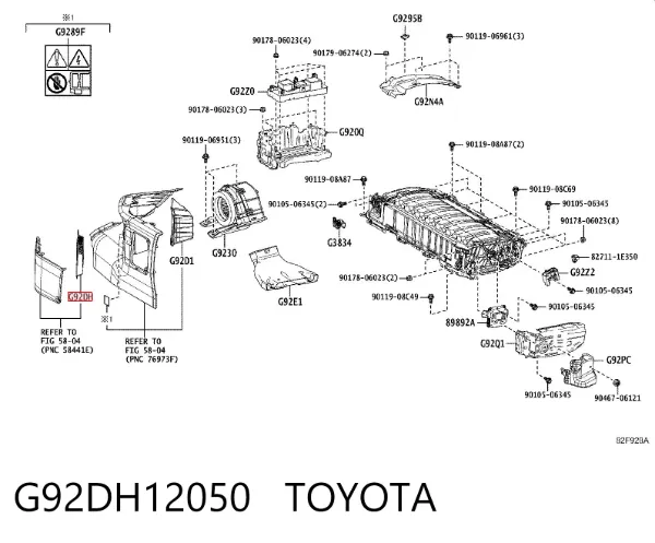 Filtr powietrza G92DH12050 Toyota