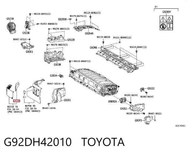 Filtr powietrza G92DH42010 Toyota