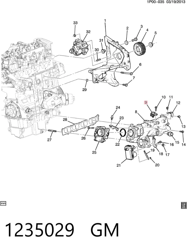 Czujnik ciśnienia w kolektorze ssącym, MAP 1235029 General Motors