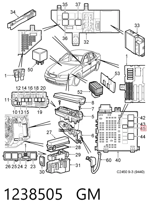 Przekaźnik kierunkowskazów 1238505 General Motors