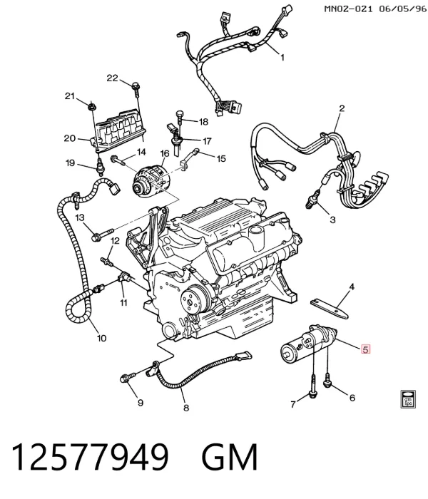 Rozrusznik 12577949 General Motors