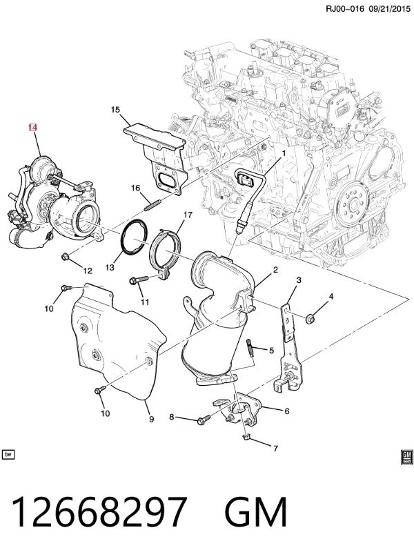 Turbina 12668297 General Motors