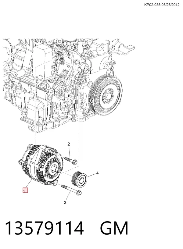Alternator 13579114 General Motors