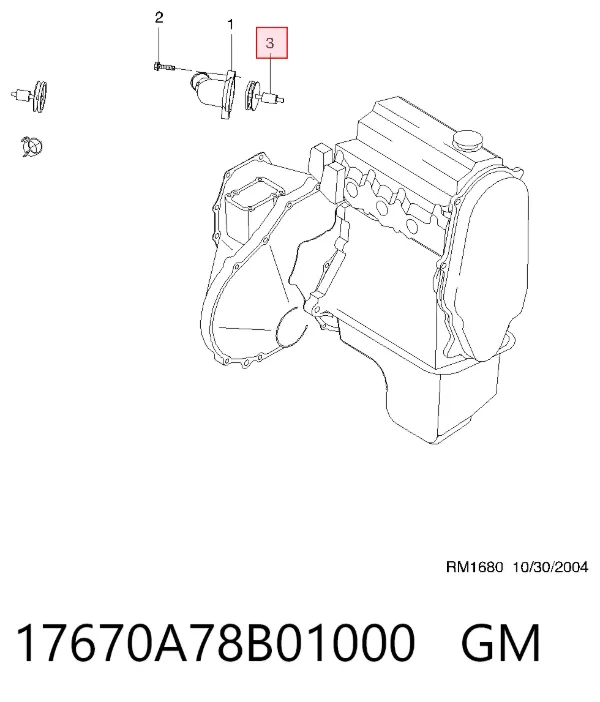 Termostat 17670A78B01000 General Motors
