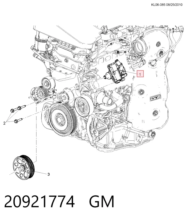 Pompa wspomagania hydraulicznego kierownicy 20921774 General Motors