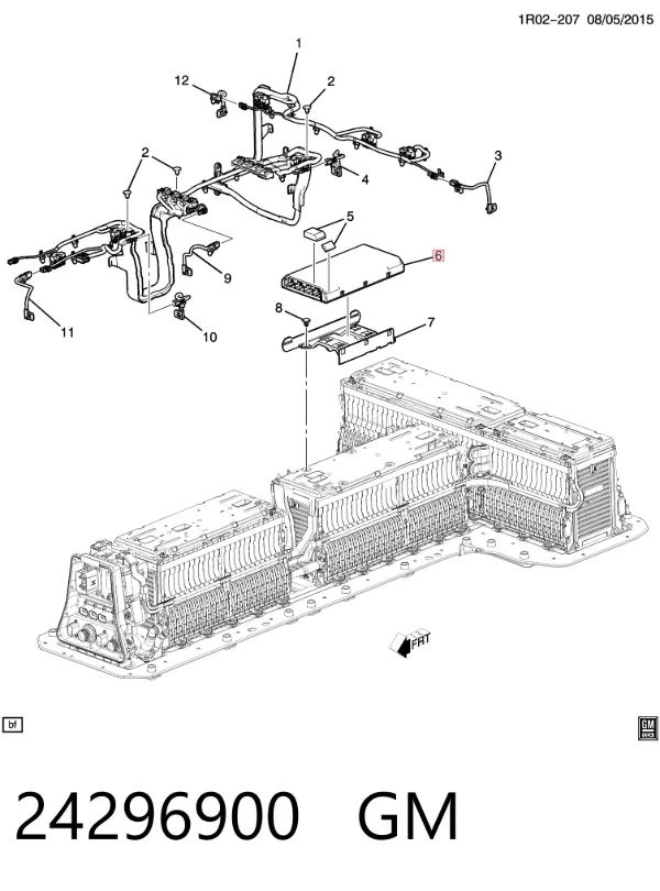 Moduł sterowania (ECU) ładowania głównej baterii 24296900 General Motors