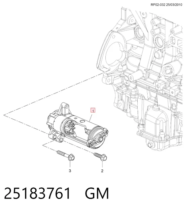 Rozrusznik 25183761 General Motors
