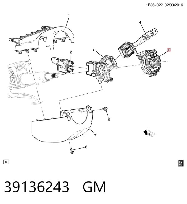 Pierścień kontaktowy AIRBAG, taśma kierownicy  Chevrolet VOLT II