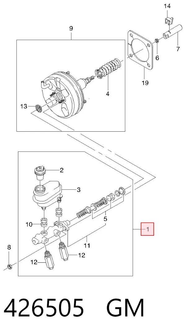 Główny cylinder hamulców ЗАЗ SENS TF, TA