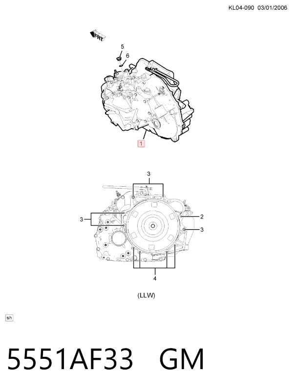 Automatyczna skrzynia biegów, kompletna Chevrolet Captiva I