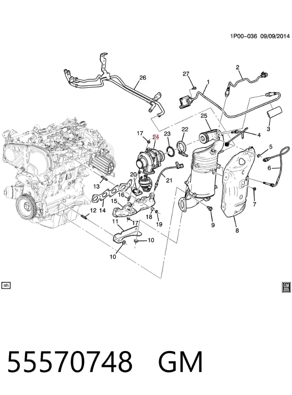 Turbina 55570748 General Motors