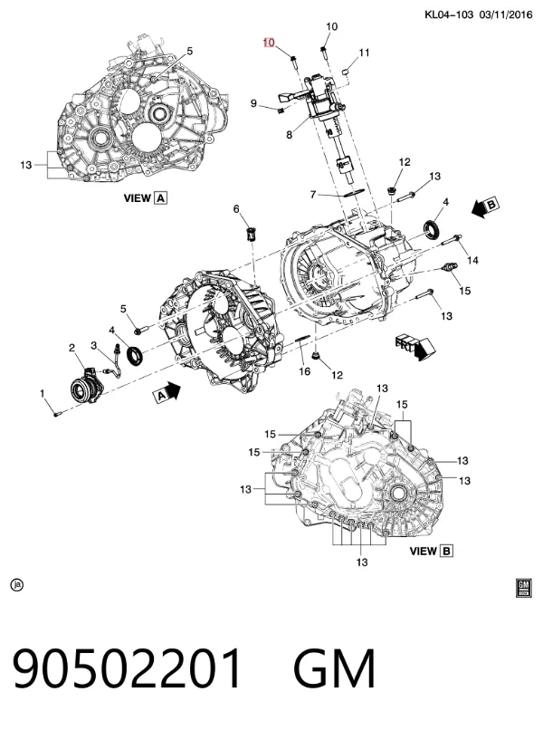 Termostat 90502201 General Motors