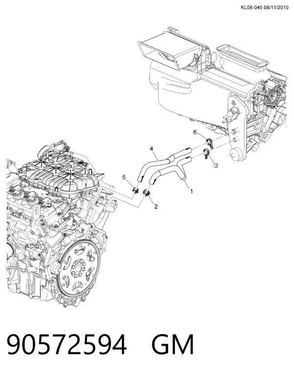 Zacisk sprężynowy 90572594 General Motors