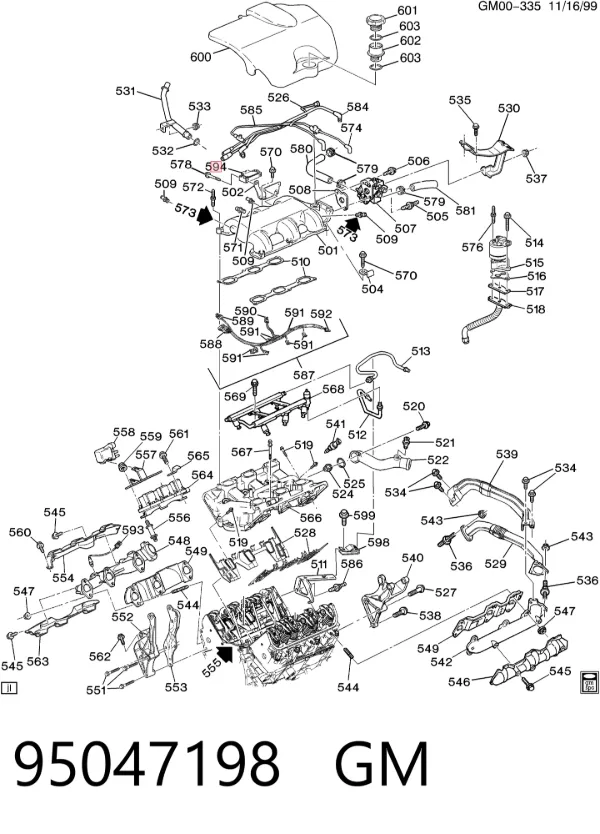 Czujnik ciśnienia w kolektorze ssącym, MAP 95047198 General Motors