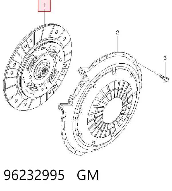 Tarcza sprzęgła 96232995 General Motors