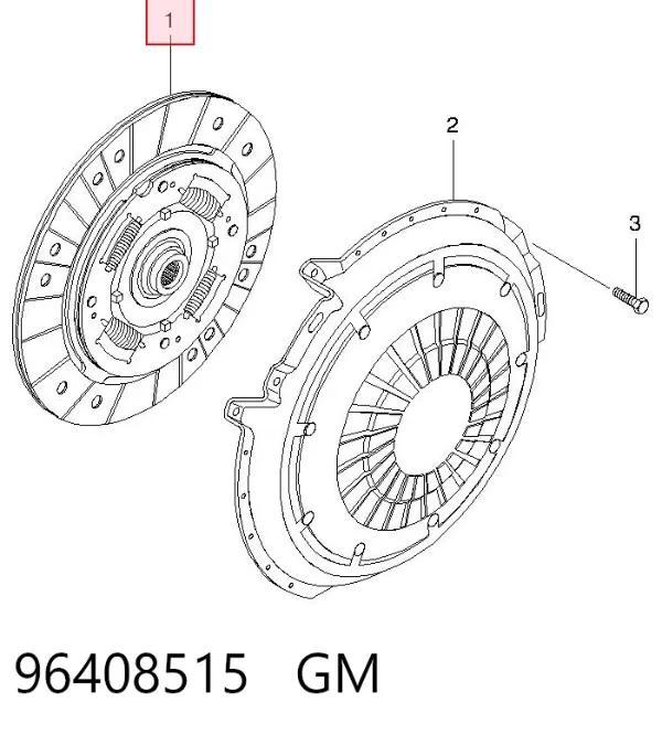 Tarcza sprzęgła 96408515 General Motors