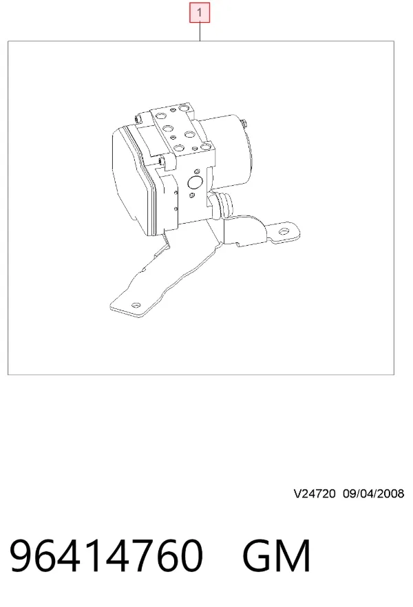 Sterownik ABS  hydrauliczny Chevrolet Epica II