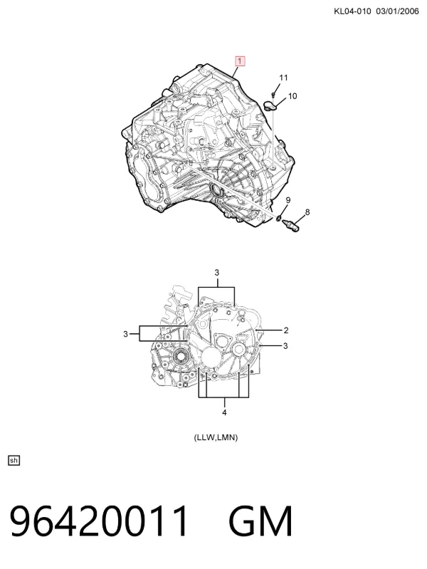 Mechaniczna skrzynia biegów w komplecie Chevrolet Captiva I