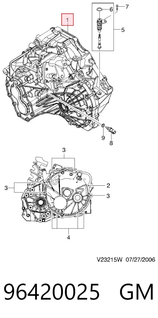 Mechaniczna skrzynia biegów w komplecie Chevrolet Lacetti J200