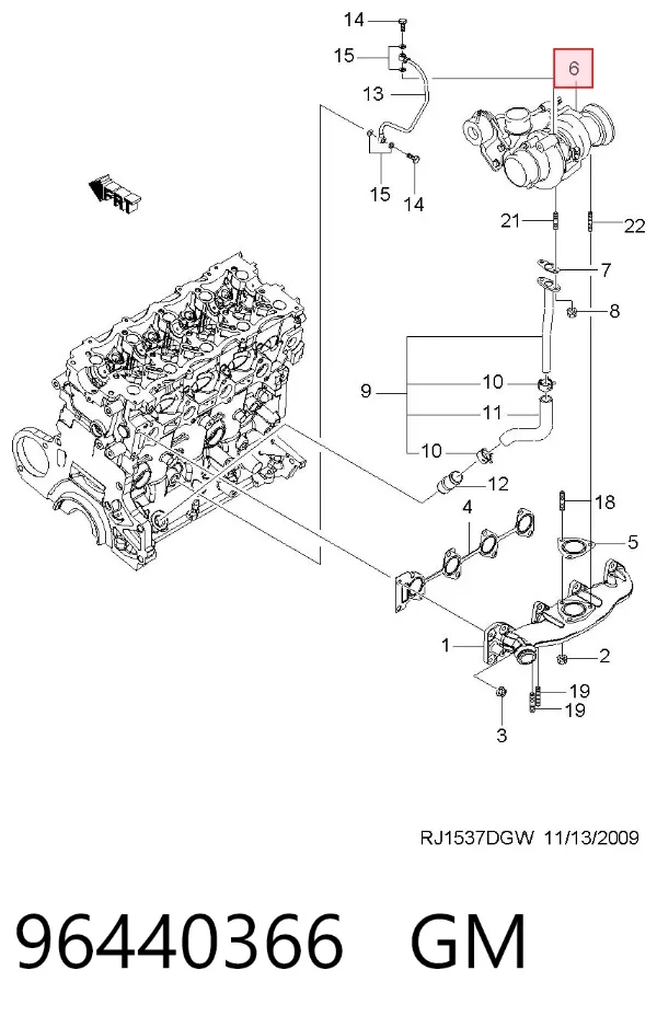Turbina 96440366 General Motors