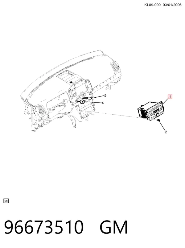 Radioodtwarzacz (radio AM/FM) Chevrolet Captiva I