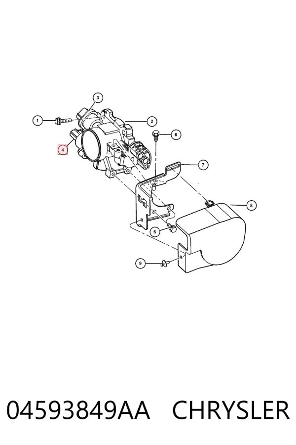 Regulator biegu jałowego 04593849AA Chrysler