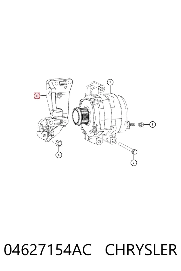 Wspornik alternatora Jeep Cherokee KL