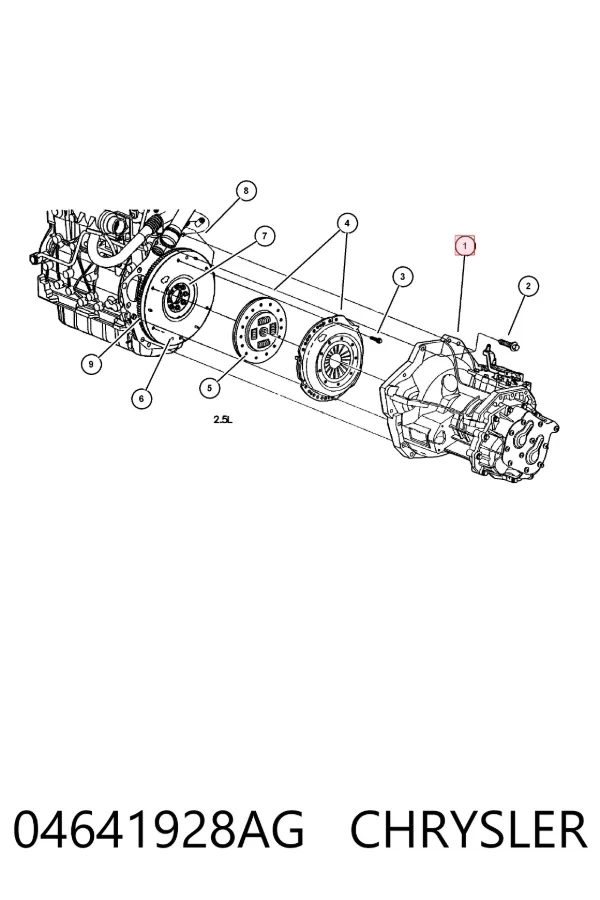 Mechaniczna skrzynia biegów w komplecie Chrysler Voyager III