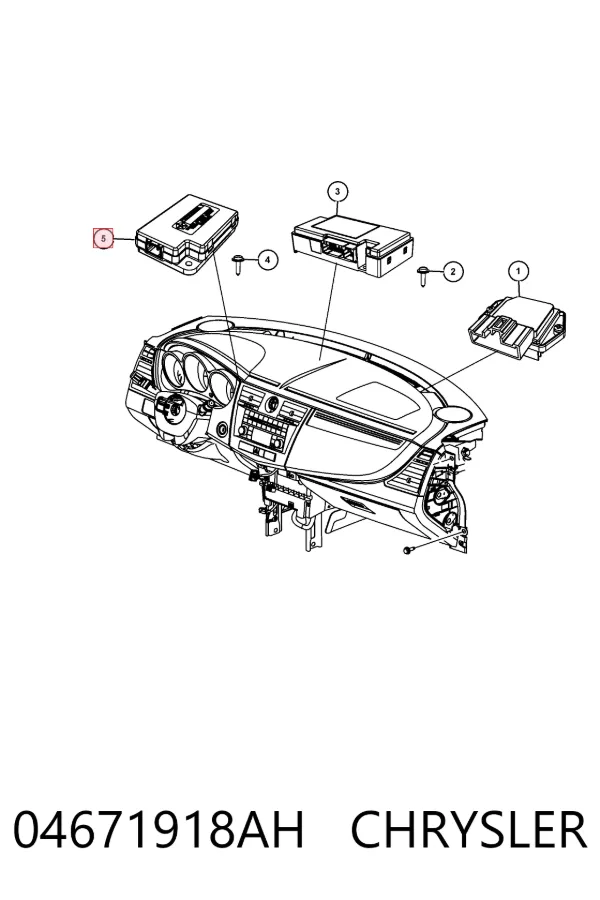 Blok sterowania nawigacją K68264745AA Fiat/Alfa/Lancia