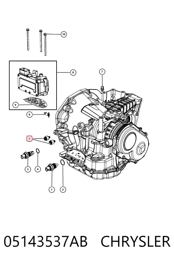 Chłodnica klimatyzacji 05143537AB Chrysler