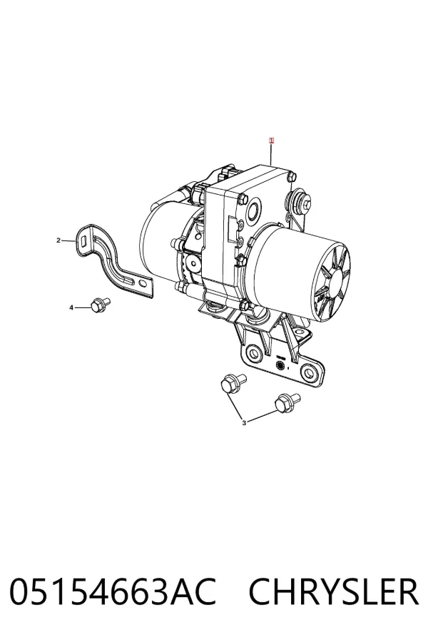Pompa wspomagania hydraulicznego kierownicy 05154663AC Chrysler