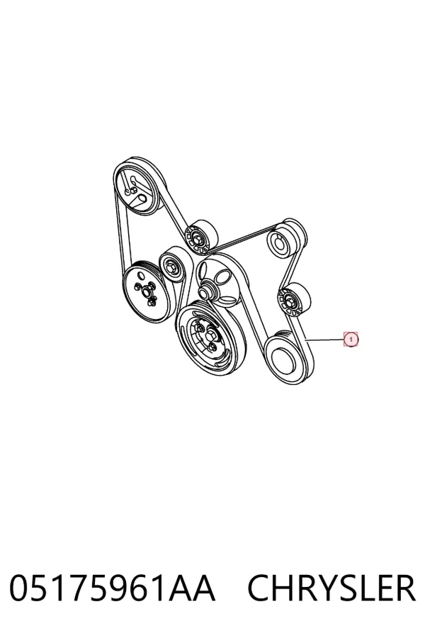 Pas napędowy mechanizmów 05175961AA Chrysler