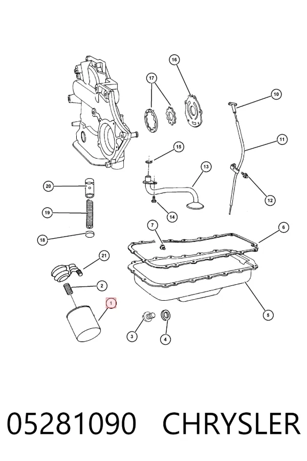 Filtr oleju 05281090 Chrysler
