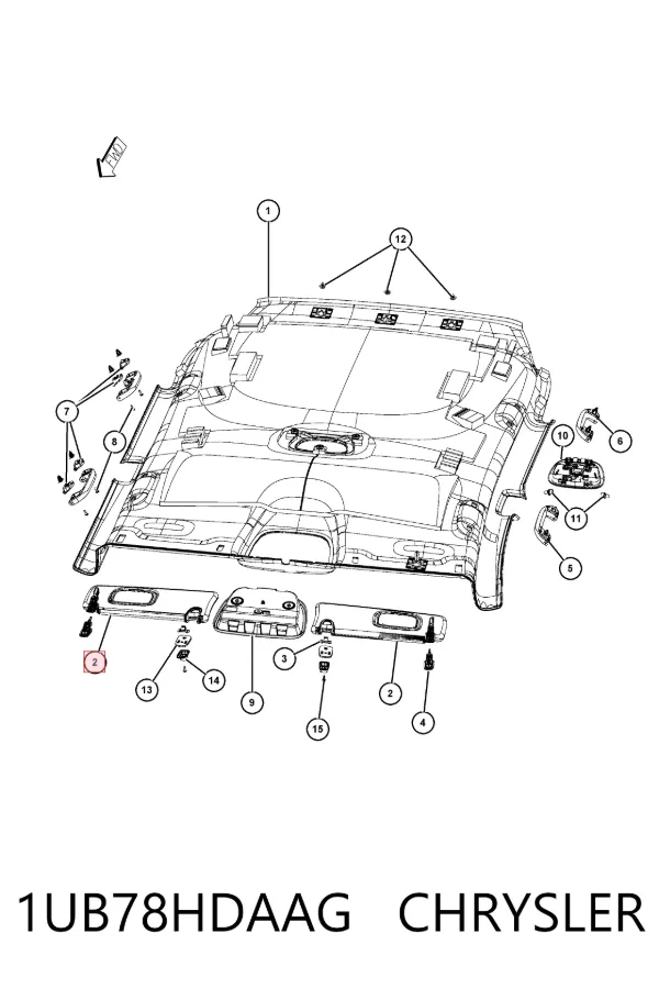 Osłona przeciwsłoneczna Jeep Cherokee KL