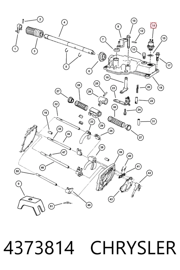 Czujnik włączania światła cofania 4373814 Chrysler