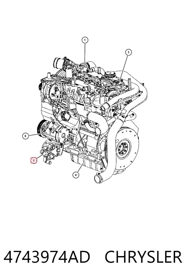 Pompa wspomagania hydraulicznego kierownicy 4743974AD Chrysler