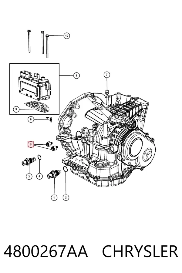 Chłodnica klimatyzacji 4800267AA Chrysler