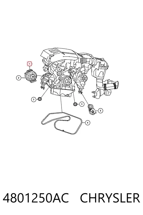 Alternator 4801250AC Chrysler